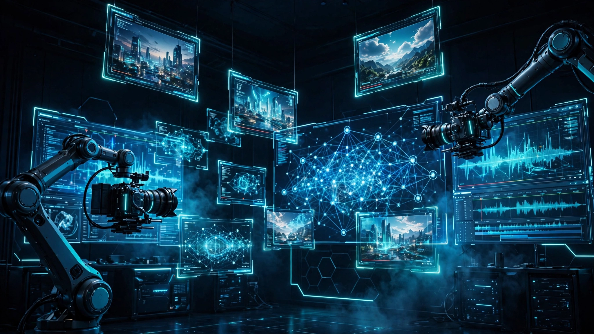 Studio sản xuất video AI tương lai